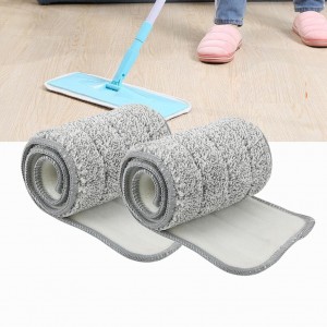 Set 3 Rezervă mop din microfibră, 33x11 cm, gri