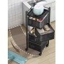 Etajeră Rotativă cu 4 compartimente pe Roți – Organizare Compactă și Elegantă