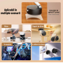 Suport Magnetic cu Ventuză și Braț Reglabil – pentru telefon, birou sau mașină, negru, 12.4 cm înălțime