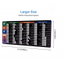 Mousepad XXL 80*30 cm pentru Birou & Gaming – Office Shortcuts (Excel, Word, PowerPoint), Antiderapant, Negru №6