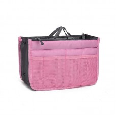 Geanta pentru organizarea bagajului, 26x15x8 cm – compact, practic și impermeabil. Roz.