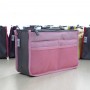 Geanta pentru organizarea bagajului, 26x15x8 cm – compact, practic și impermeabil. Roz.