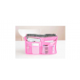Geanta pentru organizarea bagajului, 26x15x8 cm – compact, practic și impermeabil. Roz.