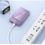 Powerbank stilat cu MagSafe – 5000 mAh, încărcare wireless 15W, design compact. Mov