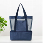 Geantă termoizolantă pentru prânz și relaxare, material impermeabil,– 37 × 42 × 15 cm, Albastru inchis.