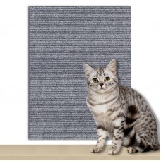 Covor de zgariat pentru pisici, protectie mobila, anti-zgarieturi, potrivit pentru diferite suprafete, material poliester, Gri, 100*40cm
