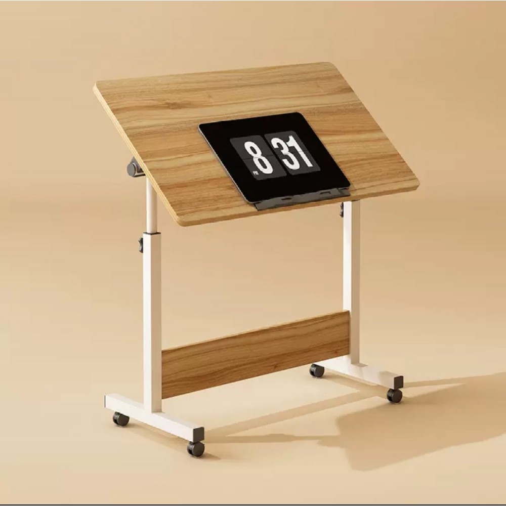 Măsuță reglabilă multifuncțională, mobilă, 60x40 cm – ideală pentru laptop, citit sau lucru de acasă, Nuc. Măsuță reglabilă multifuncțională, mobilă, 60x40 cm – ideală pentru laptop, citit sau lucru de acasă, Nuc.