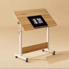 Măsuță reglabilă multifuncțională, mobilă, 60x40 cm – ideală pentru laptop, citit sau lucru de acasă, Nuc. Măsuță reglabilă multifuncțională, mobilă, 60x40 cm – ideală pentru laptop, citit sau lucru de acasă, Nuc.