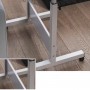 Măsuță reglabilă multifuncțională, mobilă, 60x40 cm – ideală pentru laptop, citit sau lucru de acasă, Nuc.