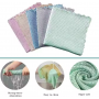 Set 8 Lavete din microfibră cu textură  – ultraabsorbante și fără urme, 24 x24 cm. Color.