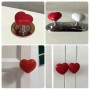 Set 3 buc Buton in forma de inima pentru vas de toaleta, multifunctionale, Alb