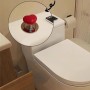 Set 3 buc Buton in forma de inima pentru vas de toaleta, multifunctionale, Rosu