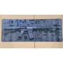 Mousepad gaming XXL – 80×30 cm pentru Birou & Gaming –Design Tactic Tehnic (Blueprint), Antiderapant, Negru №16