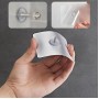 Etajeră de baie autoadezivă din aluminiu, montaj fără găurire, dreptunghi lung, negru mat– 30x13x4,8 cm