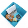 Cutie depozitare, pentru organizare eficienta casa, birou sau camera copiilor, textile, 28* 28* 28cm, Albastru