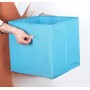 Cutie depozitare, pentru organizare eficienta casa, birou sau camera copiilor, textile, 28* 28* 28cm, Albastru