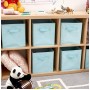 Cutie depozitare, pentru organizare eficienta casa, birou sau camera copiilor, textile, 28* 28* 28cm, Albastru