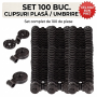 Set 100 Cleme pentru Fixarea Plasei de Umbrire, Reutilizabile și Durabile