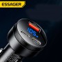 Încărcător Auto Essager 105W – Cu 3 Porturi, Încărcare Ultra Rapidă PD/QC, LED Inteligent și Design Compact din Aluminiu