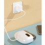 Aparat electric 2 în 1 pentru tăiat și lustruit unghii, USB, sigur pentru copii și adulți. Alb.