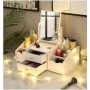 Mini organizator cu oglinda pentru cosmetice si bijuterii, 40*20*36 cm