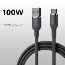 Cablu USB la Type-C, Romoss, – încărcare eficientă și transfer rapid de date. Gri